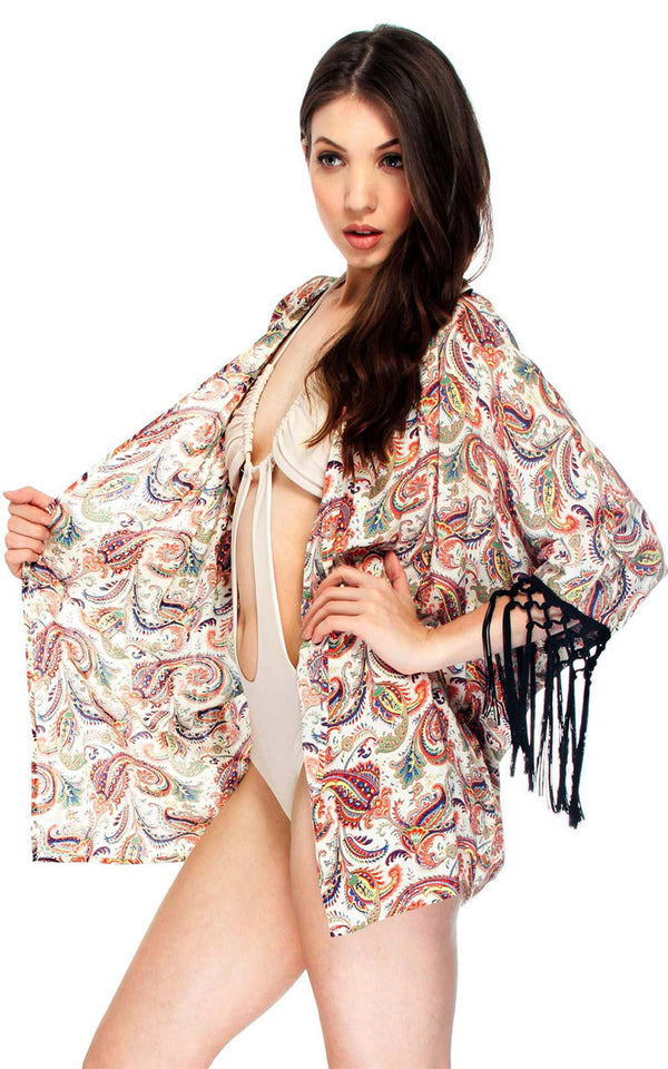 Paisley Cardigan Cover Up