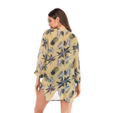 Summer Chiffon Yellow Cover Up