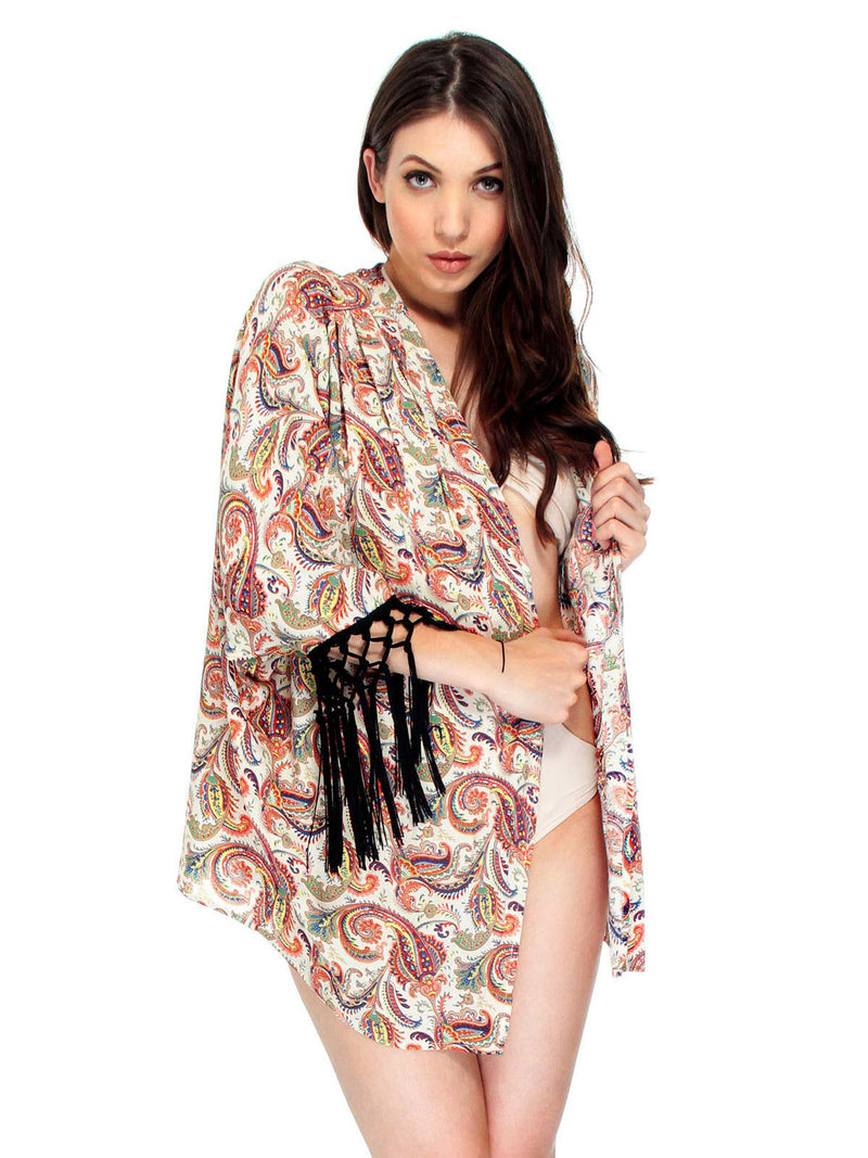 Paisley Cardigan Cover Up