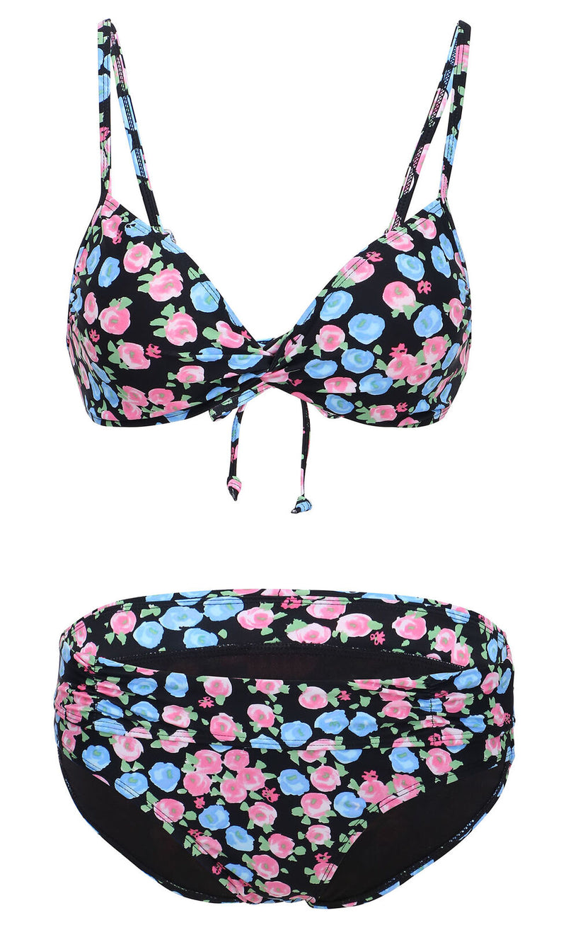 Printed Flowers Bikini Set