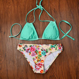 Pastel Flower Bikini Set
