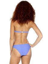 Bandage Cross Black/Blue Bikini Set