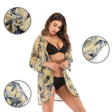 Summer Chiffon Yellow Cover Up