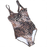 Plus Size Printed Brown Monokini