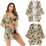 Summer Chiffon Yellow Cover Up