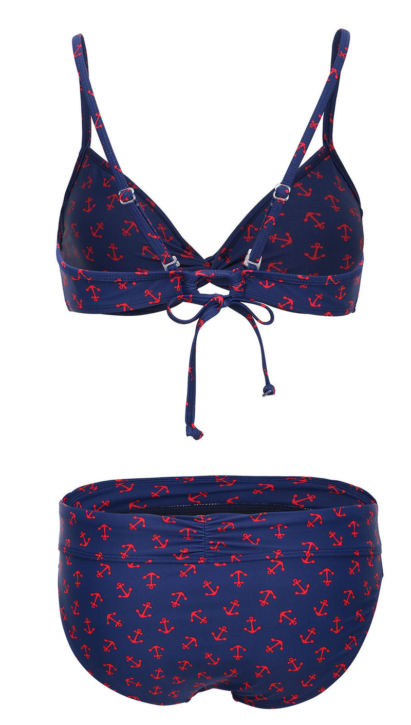 Printed Anchor Bikini Set