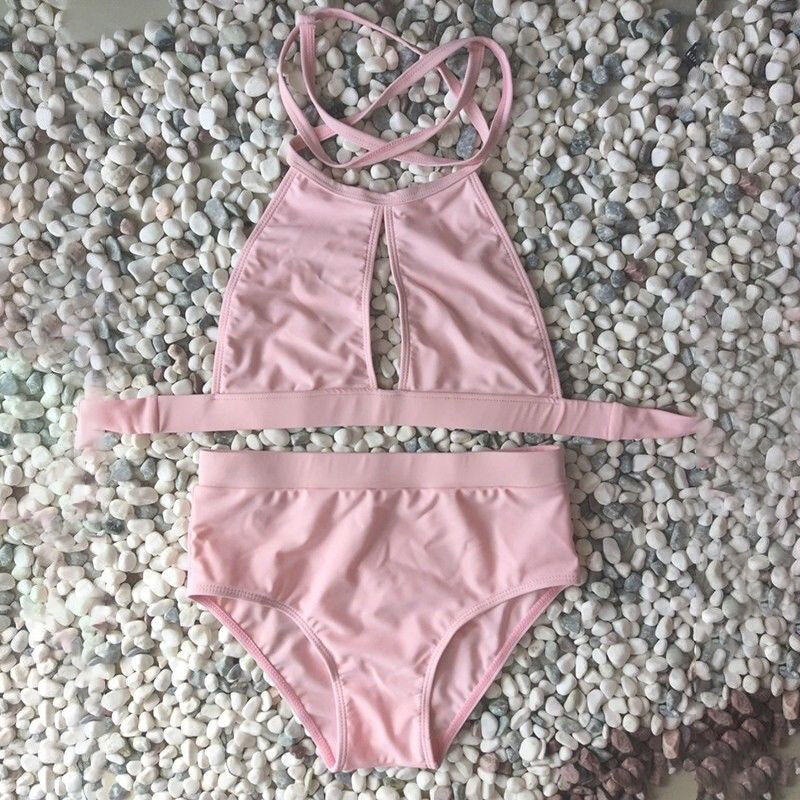 Pink High Waist Brazilian Swimsuit