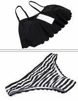 Striped Bikini Set