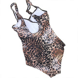 Plus Size Printed Brown Monokini