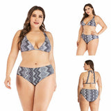 Plus Size Monokrome Bikini Set